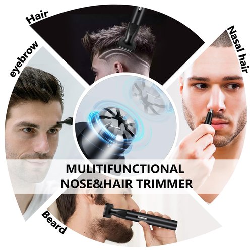 Dust2Oasis Nose Hair Trimmer for Men Women-2026 All-in-1 Professional Use for Nose Ear Hair Trimmers Clipper Pro-14,000RPM Motor,2 hrs Rechargeable Hair Trimmer Set with Dual Edge Blades N416