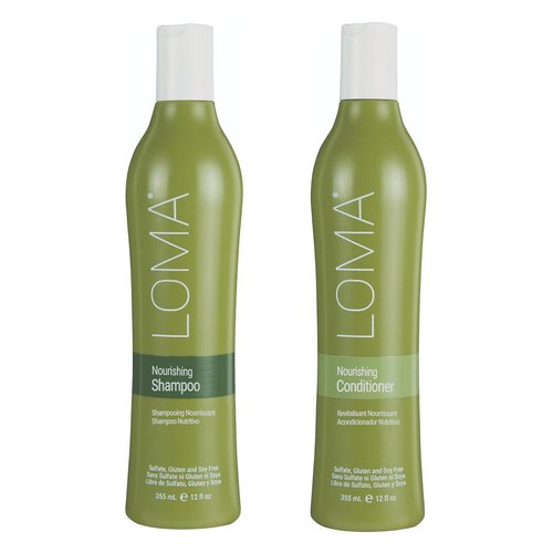 Loma Hair Care Nourishing Shampoo & Conditioner Duo - Hydrating Formula for Healthy Hair | 12 oz