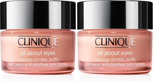 Clinique All About Eyes Eye Cream - Hydrating, Brightening & Depuffing with Vitamin C | 1 Ounce (Pack of 2)