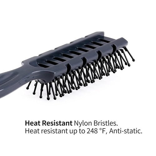 PERFEHAIR Vented Hair Brush - Heat Resistant Styling Tool for All Hair Types | Static-Free Design