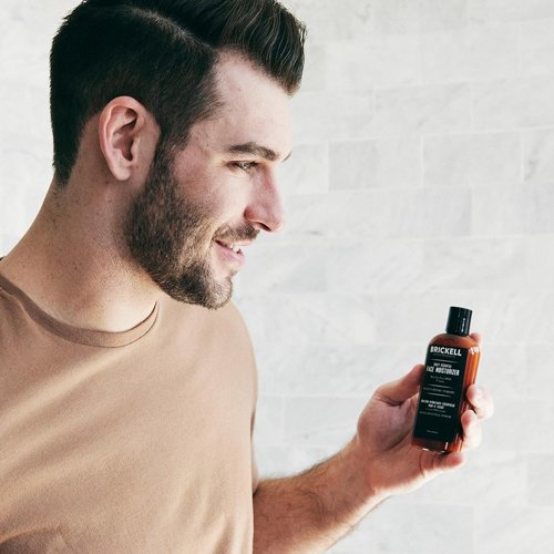 Brickell Men's Daily Essential Face Moisturizer - Natural & Organic Fast-Absorbing Lotion with Hyaluronic Acid | 4 Ounce