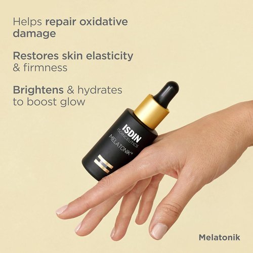 ISDIN Melatonik Night Serum - 3-in-1 Anti-Aging Formula with Melatonin, Bakuchiol & Vitamin C, 30ml
