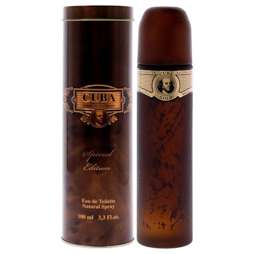 Cuba Gold Eau De Toilette Spray for Men - Special Edition | 3.4 Ounce Fragrance