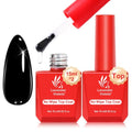 Lavender Violets Gel Polish 2Pcs 15ml No Wipe Top Coat Gel Nail Polish High Gloss Shiny Long-Lasting Clear Top Coat, Soak Off Nail Lamp, Home DIY Professional Manicure and Nail Salon A102x2