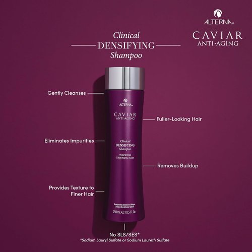 CAVIAR Anti-Aging Clinical Densifying Shampoo - Thickens Fine, Thinning Hair | Sulfate-Free Formula