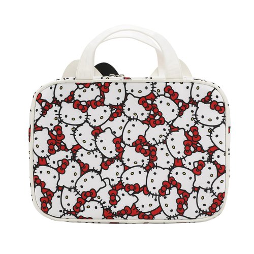 Hello Kitty Foldable Hanging Toiletry Travel Makeup Bag Cosmetic Case With 3D Bow