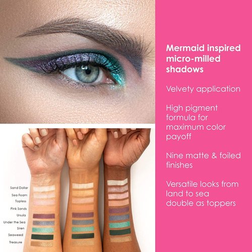 Skiennix Mermaid Kitten Eyeshadow Palette - Vibrant Colors for Stunning Eye Looks | 12 Shades