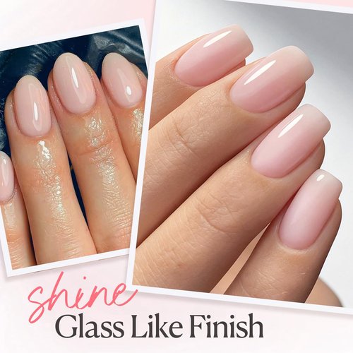 AZUREBEAUTY Builder Gel - 7-in-1 Nude Pink Nail Strengthener | 18ml, Beginner Friendly for DIY Home Salon