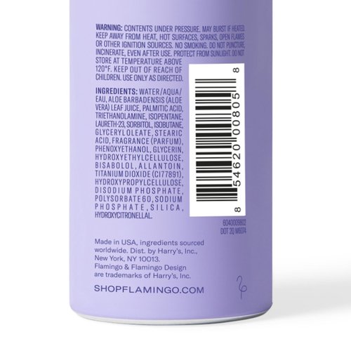 Flamingo Shaving Gel for Women, Foaming Gel with Aloe Vera, 6.7oz, 3ct