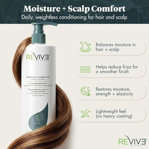 Reviv3 Procare Prime Moisture Conditioner - Color Safe & Volumizing for Healthy Scalp | Reduces Breakage (25.4 oz)