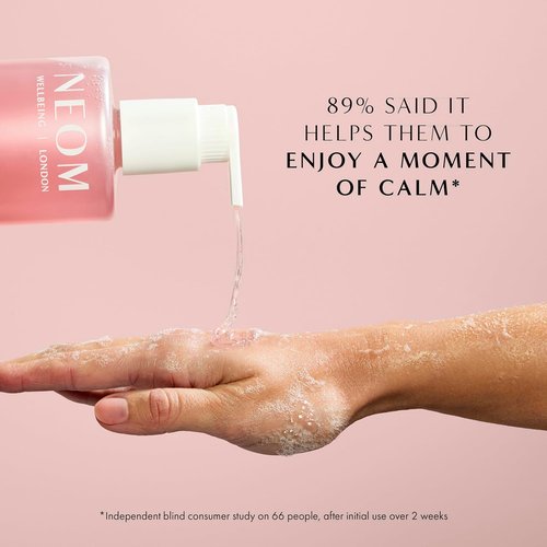 Neom Complete Bliss Hand Wash - 300ml | Blush Rose, Lime & Black Pepper | Natural Color & Refillable