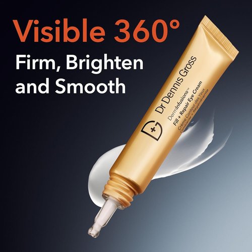 Dr. Dennis Gross DermInfusions Eye Cream - Hydrating & Brightening Treatment for Dark Circles, 0.5 Oz