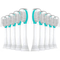 CILGEWH Kids Replacement Toothbrush Heads 10 Pack for Philips Sonicare Electric Toothbrush Soft Brush Head for Child 7+ for Boy Girl,Blue