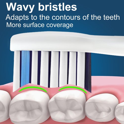 8 Pack Replacement Brush Heads, Compatible with Philips Sonicare Electric Toothbrush, 4pcs Precision Clean and 4pcs Whitening Clean Brush Heads, White.