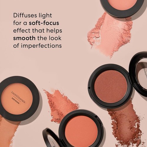 bareMinerals Gen Nude Powder Blush - Mineral-Based, Talc-Free Blush for All-Day Wear | Buildable Matte Finish