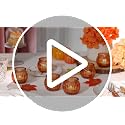 12Pcs Pumpkin Votive Candle Holders Set - Fall Decor, Orange-Red, Yellow, Green, Brown