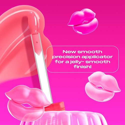 NYX PROFESSIONAL MAKEUP Jelly Job Lip Gloss - Full-Bodied, Smoothing Shine in Pale Pink