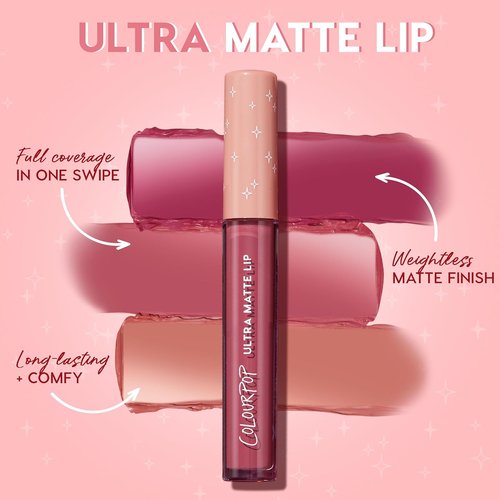 ColourPop Ultra Matte Liquid Lipstick - Ultra-Pigmented, Long-Lasting Formula - Smooth, Non-Drying Finish - Currant Mood (0.13 oz)