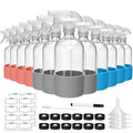 Maredash 16oz Glass Spray Bottles,Empty Reusable Spray Bottles,Glass Spray Bottles for Cleaning,Refillable Containers with Spray Nozzles for Cleaning,Window Cleaner,Hair Care,Flowers12 Pack