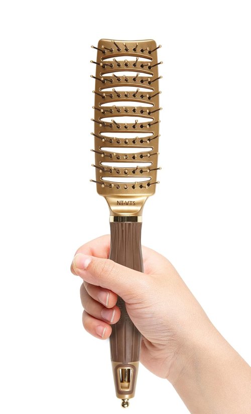 Olivia Garden Ceramic Ion Nano Thermic Hair Brush - Professional Styling Tool for All Hair Types