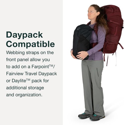 Osprey Fairview 70L Women's Travel Backpack - Night Jungle Blue | Lightweight & Durable Design