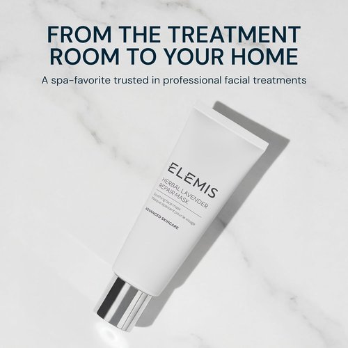 ELEMIS Herbal Lavender Repair Mask - Soothing Clay Mask for Radiant Skin | 2.5 Fl Oz