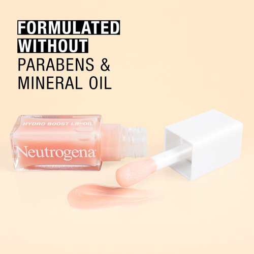 Neutrogena Hydro Boost Lip Hydration Kit with Light Pink Tinted Lip Oil and Clear Overnight Lip Sleeping Mask, Both with Hyaluronic Acid Designed to Nourish & Hydrate Day & Night, 2 items