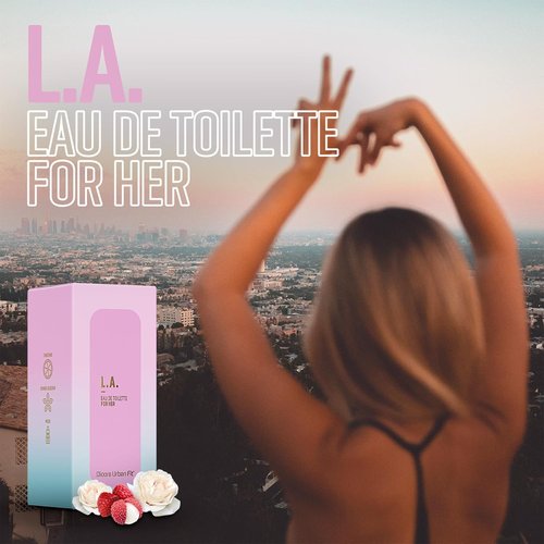 Dicora Urban Fit LA Perfume for Women - Long-Lasting Fragrance with Raspberry, Lychee & Rose - 5.07 oz EDT Spray