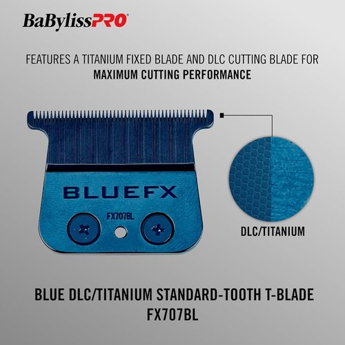 BaBylissPRO Replacement T-Blades - Standard & Fine-Tooth for Hair Trimmers | Compatible with FX787, FX799, FX726, FX729