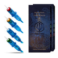 POSEIDON V3 Tattoo Cartridge Needles 30PCS Mixed Size 5RL 7RL 5RM 7RM 5M1 7M1 Disposable Steriled Needles with Membrane Safety Cartridges (30pcs #12 Standard)