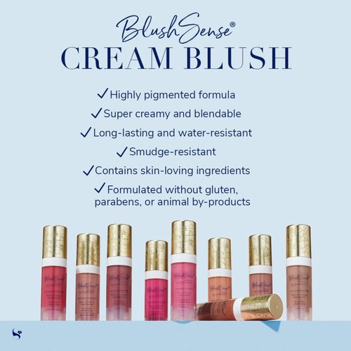 SeneGence BlushSense Cream Blush, Chocolate Cherry, 0.25 Oz, Blendable Hydrating Formula with SenePlex+ for Anti-Aging Benefits, Enriched with Vitamins B & E