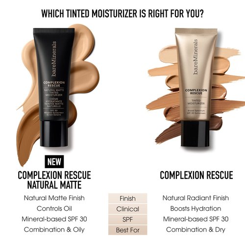 Complexion Rescue Natural Matte Tinted Moisturizer, Suede 04, Vegan, Cruelty-Free & Dermatologist-Tested