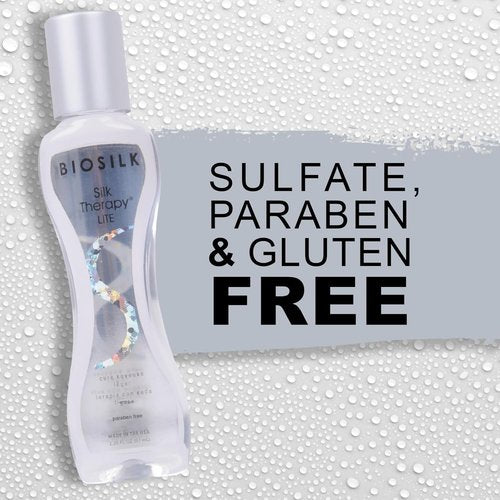 BioSilk Silk Therapy Lite - Ultra-Light Leave-In Hair Treatment for Fine Hair | 2.26 Oz, Sulfate-Free & Cruelty-Free