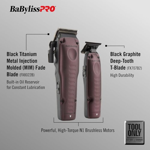 BaBylissPRO® FXONE LOPROFX Limited Edition Hair Clipper & Trimmer - Purple Tool Only