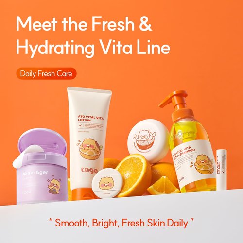 TAGA ATO Vital Vita Balm 35g | Vegan Hypoallergenic Vitamin-Rich Moisturizing Balm for Kids & Family Dry Sensitive Skin