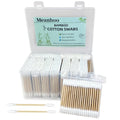 Meanhoo 1000 Count (2000 Tips) Bamboo Cotton Swabs, Double Pointed Organic Cotton Swabs with Durable Bamboo Sticks, for Nail, Makeup, and Personal Use