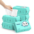 Disposable Face Towels - 100% Cotton Facial Tissues for Dry and Wet Use, Biodegradable Wipes for Makeup Removal and Skin Cleansing, Suitable for Adults and Babies (100 Count, Pack of 6)