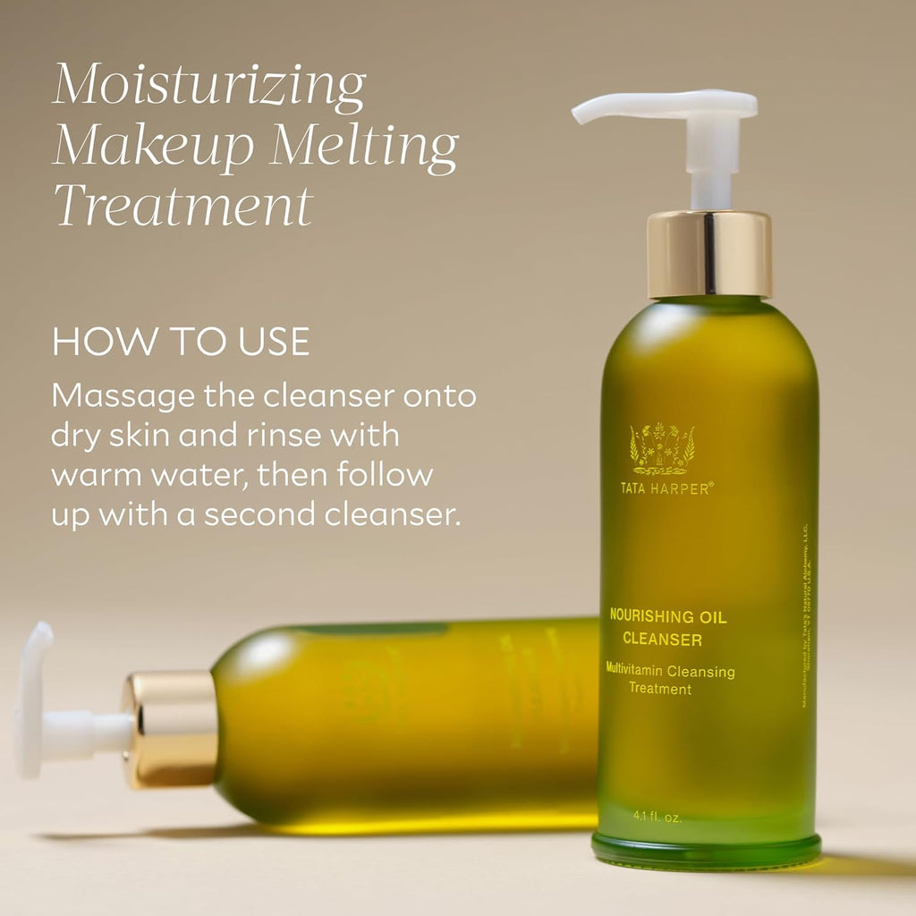 Tata Harper Nourishing Oil Cleanser - Gentle Makeup Remover for Natural Skincare | 4 oz