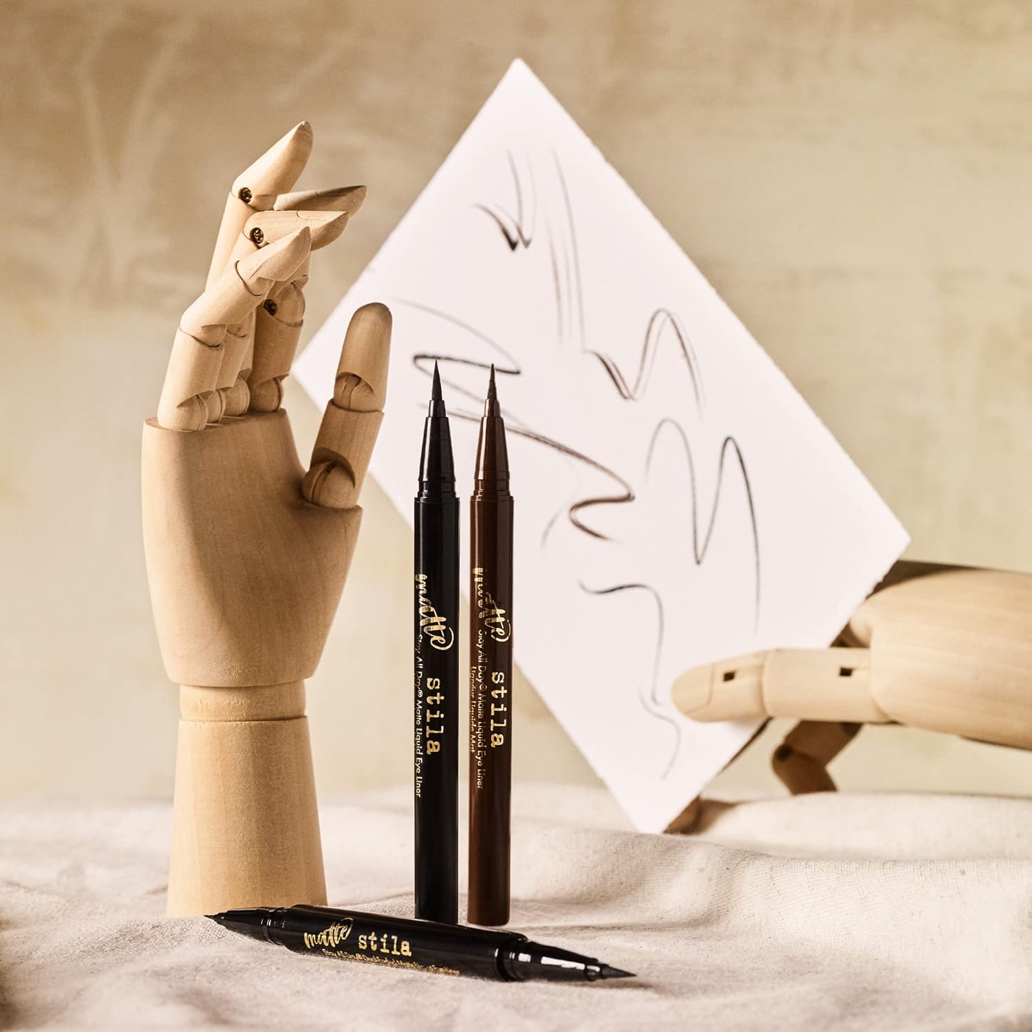 Stila Stay All Day® Matte Liquid Eye Liner - Long-Lasting, Smudge-Proof Formula | Black