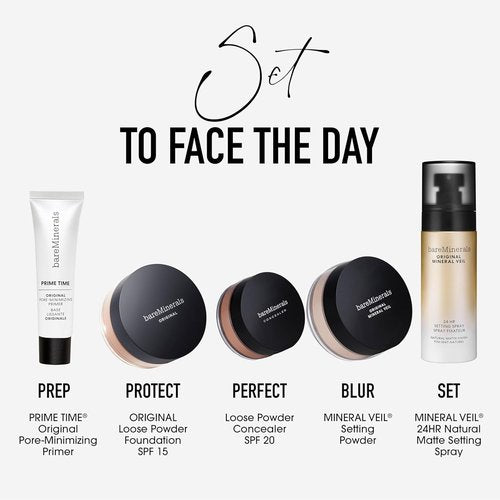 bareMinerals Original Mineral Veil Setting Spray - 24HR Makeup Lock, Oil Control & Ultra-Fine Mist