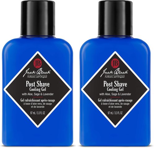 Jack Black Post Shave Cooling Gel,3.3 Fl. Oz – Clear After Shave Gel for Men,Men’s Aftershave-Gel,Natural Ingredient Razor Burn & Skincare,(Pack of 2)