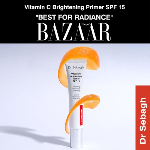 Dr Sebagh Vitamin C Brightening Primer - Illuminating SPF 15 Face Makeup (2.6 fl oz) for Radiant Finish