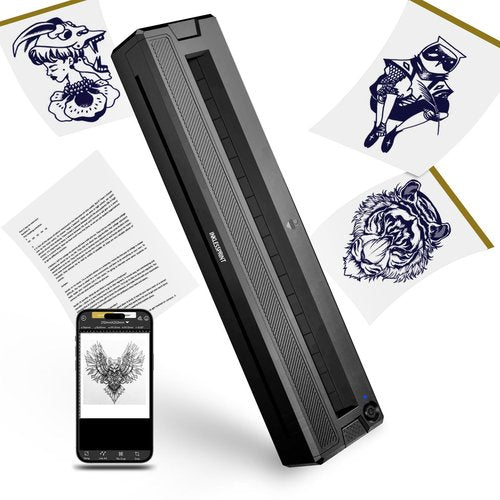 INKLESSPRINT Tattoo Stencil Printer Machine for Tattooing, Portable Bluetooth Thermal Tattoo Transfer Printer for Tattoo Artists & Enthusiasts., Compatible with Android, iOS, Windows