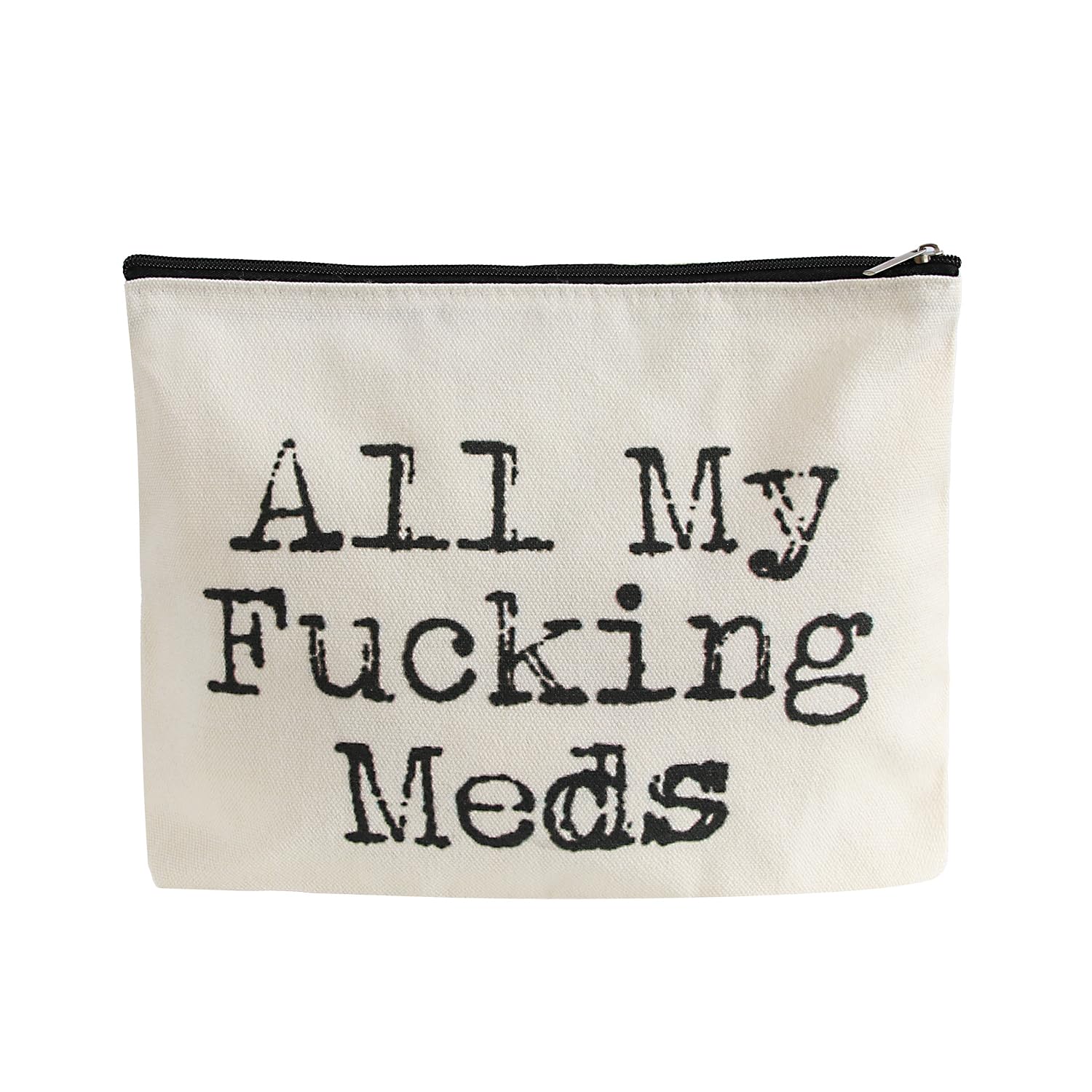 ZUCOLUS Funny Letter Print Travel Medicine Bags Makeup Bag,Nurse Practitioner Gifts for Women,Med Bag For Girl