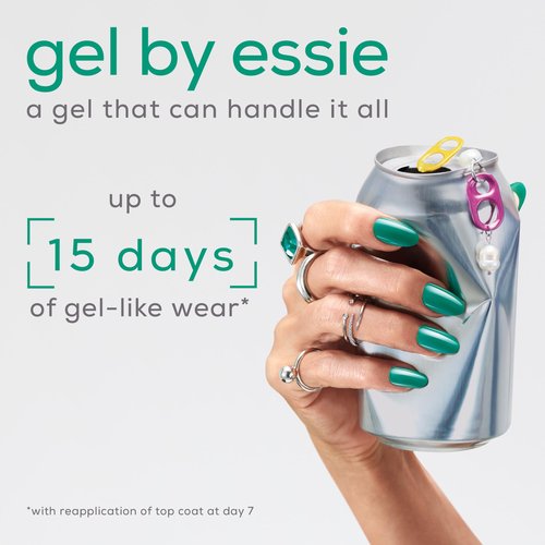 essie Gel Couture Nail Polish, Long Lasting Green Nail Polish, Vegan, Dopamine Rush, 0.46 fl oz