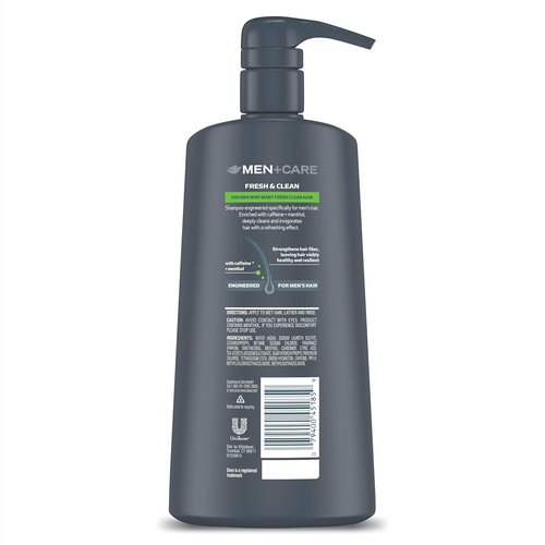 DOVE MEN + CARE 2-in-1 Shampoo and Conditioner - Fresh & Clean Formula, 25.4 oz | Nourishes & Strengthens Hair