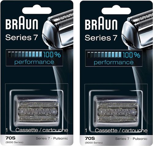 Braun Series 7 70S Replacement Cassette - Compatible with Pulsonic & 9000 Series | Pack of 2
