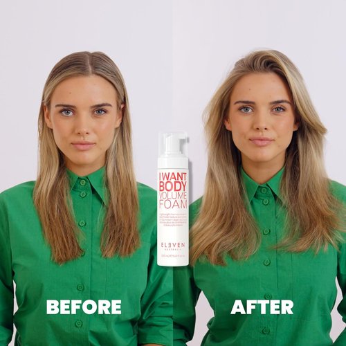 ELEVEN AUSTRALIA I Want Body Volume Foam - Lightweight Mousse for Volume & Lift - 6.8 fl oz