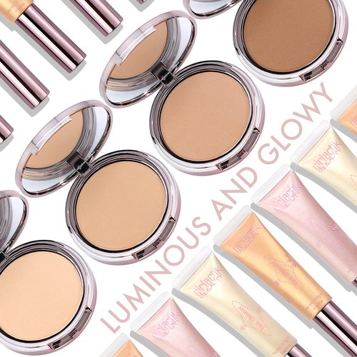 Girlactik Luminous Face Powder – Radiant Finish Pressed Powder for Natural Glow & Smooth Skin – Lightweight, Buildable Setting & Finishing Powder | Vegan, Cruelty-Free Compact (Light)