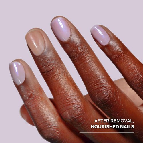 LONDONTOWN Acetone-Free Nail Polish Remover Set - Strengthening & Conditioning Pads Included